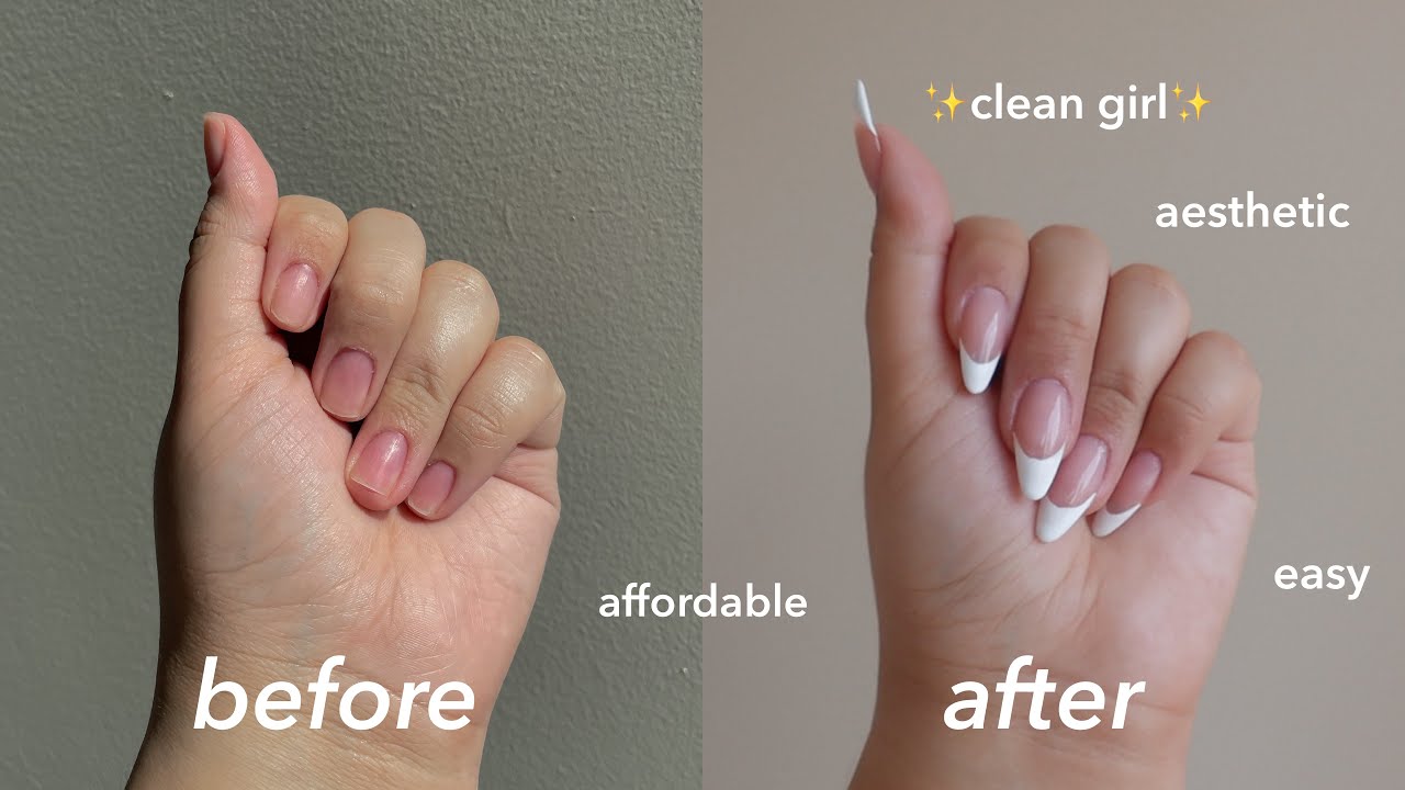 ✨CLEAN GIRL✨ Nail Aesthetic (trying gel x nails for the first time)