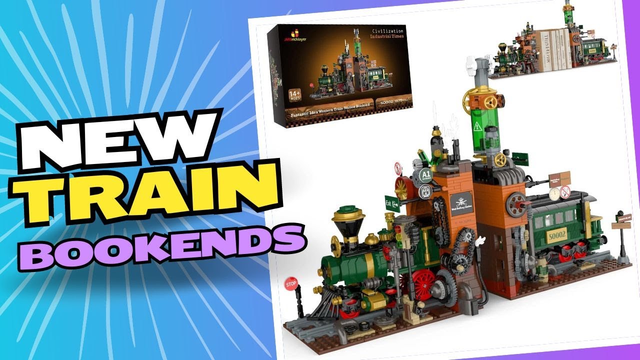 Fusion of history and fantasy: Is it cool? The Train Bookends by JMBricklayer. A NON-Lego SET.