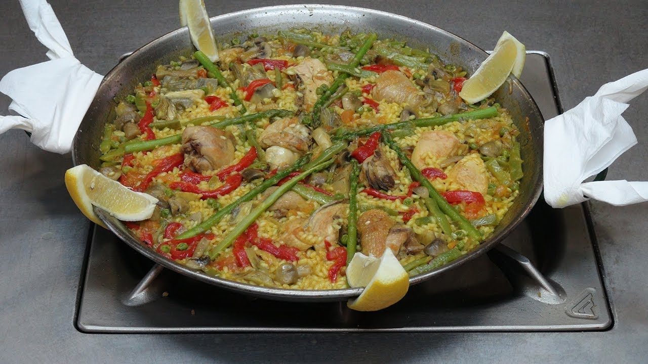 PAELLA DE POLLO CON VERDURAS