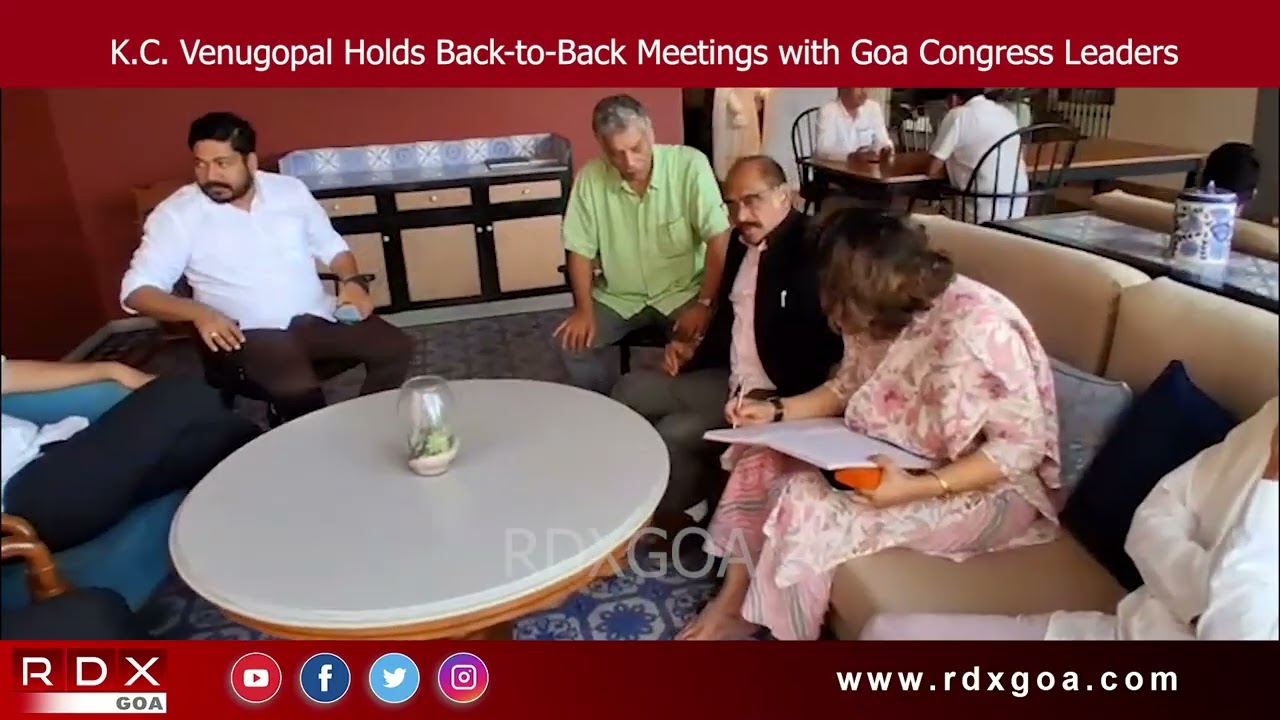 K.C. Venugopal Holds Back-to-Back Meetings with Goa Congress Leaders