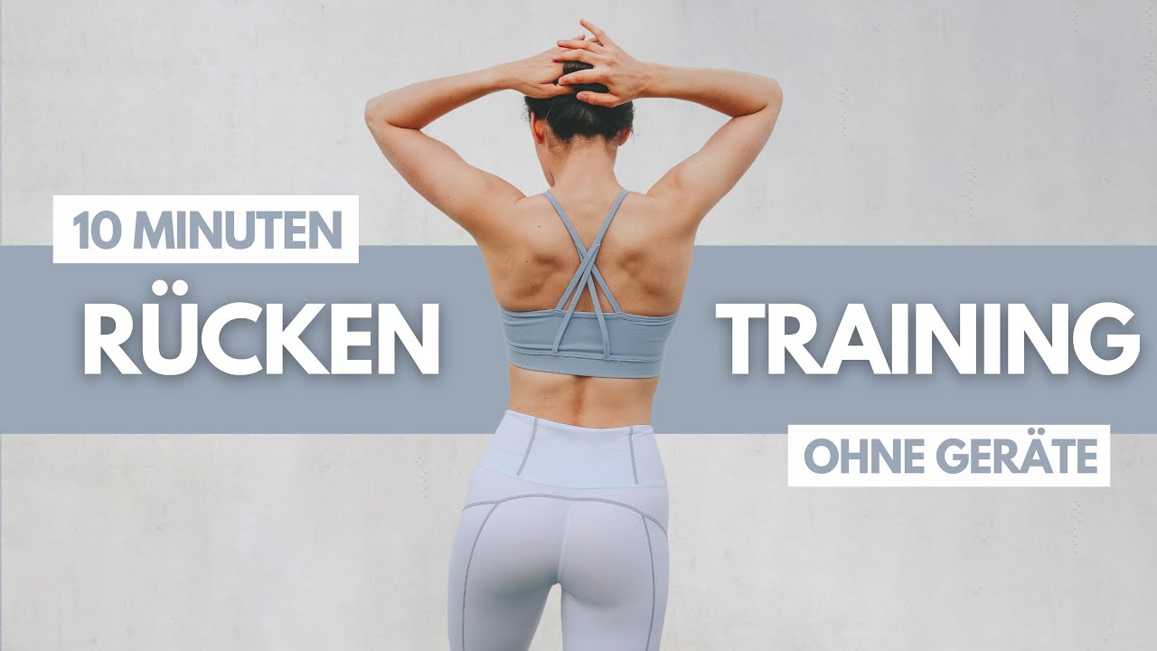 10 MIN R&Uuml;CKENTRAINING stehend | R&uuml;ckenmuskulatur trainieren Zuhause | Tina Halder