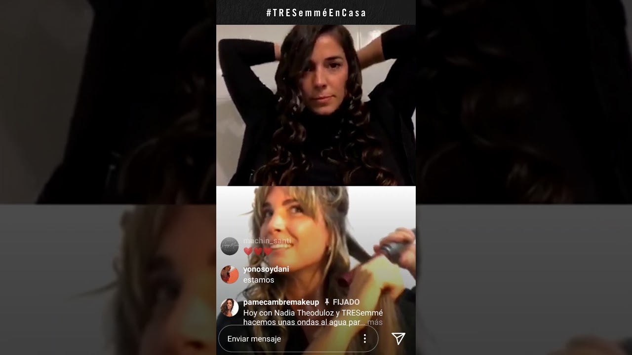 TRESemmé En Casa | Vivo Pame Cambre ft Nadia Theoduloz | Ondas al Agua  - PARTE 2