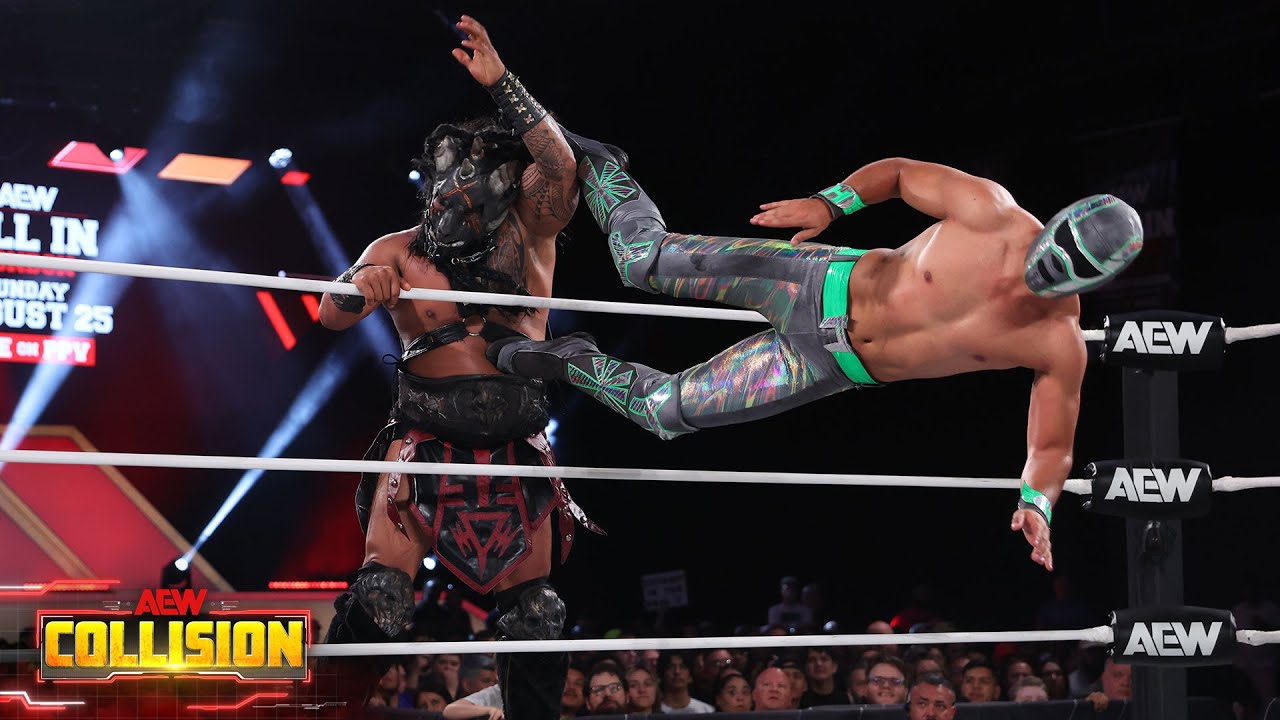 Жаркий экшн от Lucha Libre! Голограмма сражается с Мортосом-Зверем! | 27.07.2024, AEW Collision