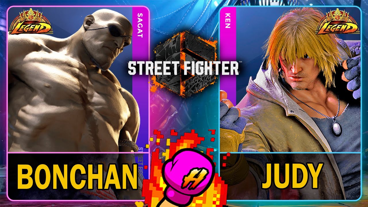 SF6 Bonchan (SAGAT) VS Judy (KEN)🥊Street Fighter 6🥊スト6🥊4K 60ᶠᵖˢ