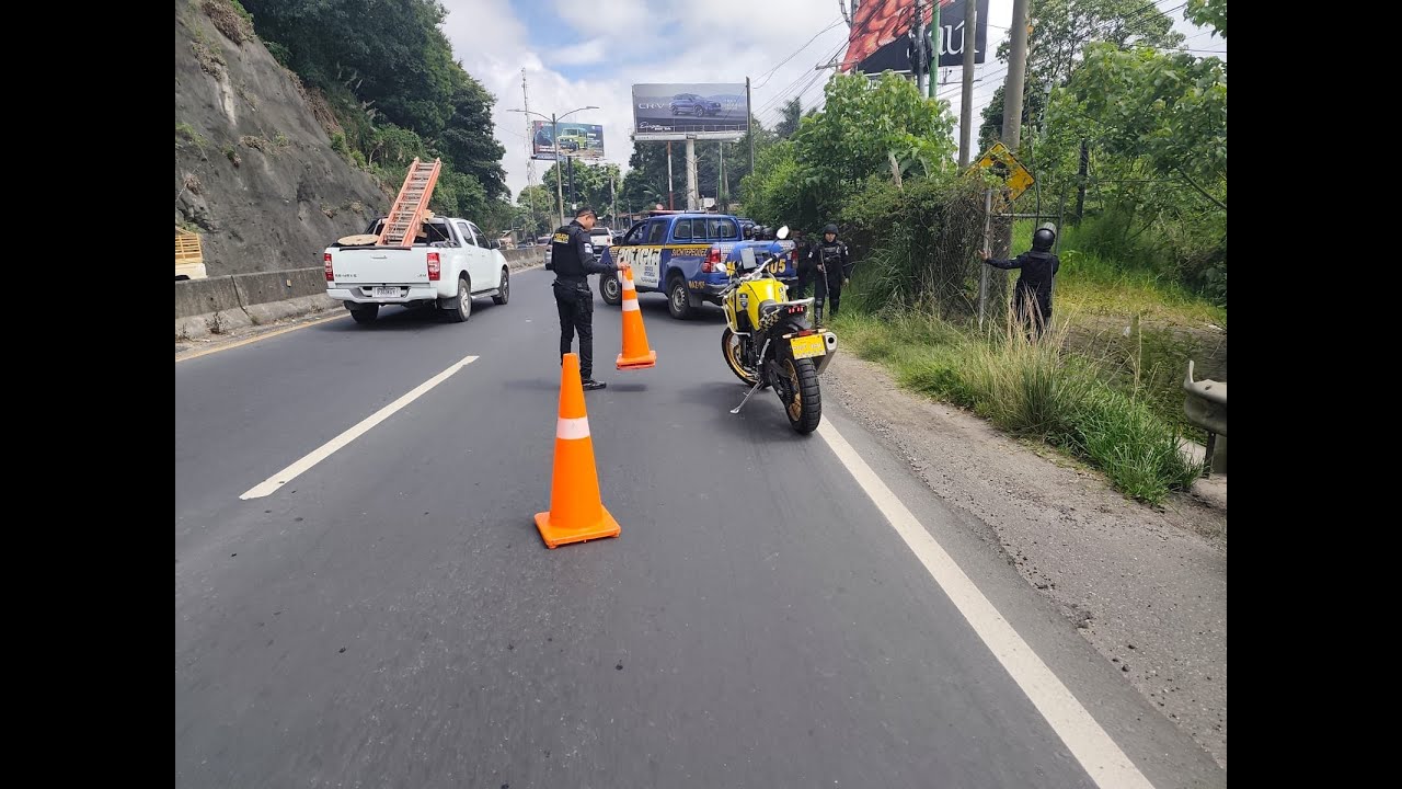 PMT de Santa Catarina Pinula advierte de complicaciones en Km 11 de Carretera a El Salvador