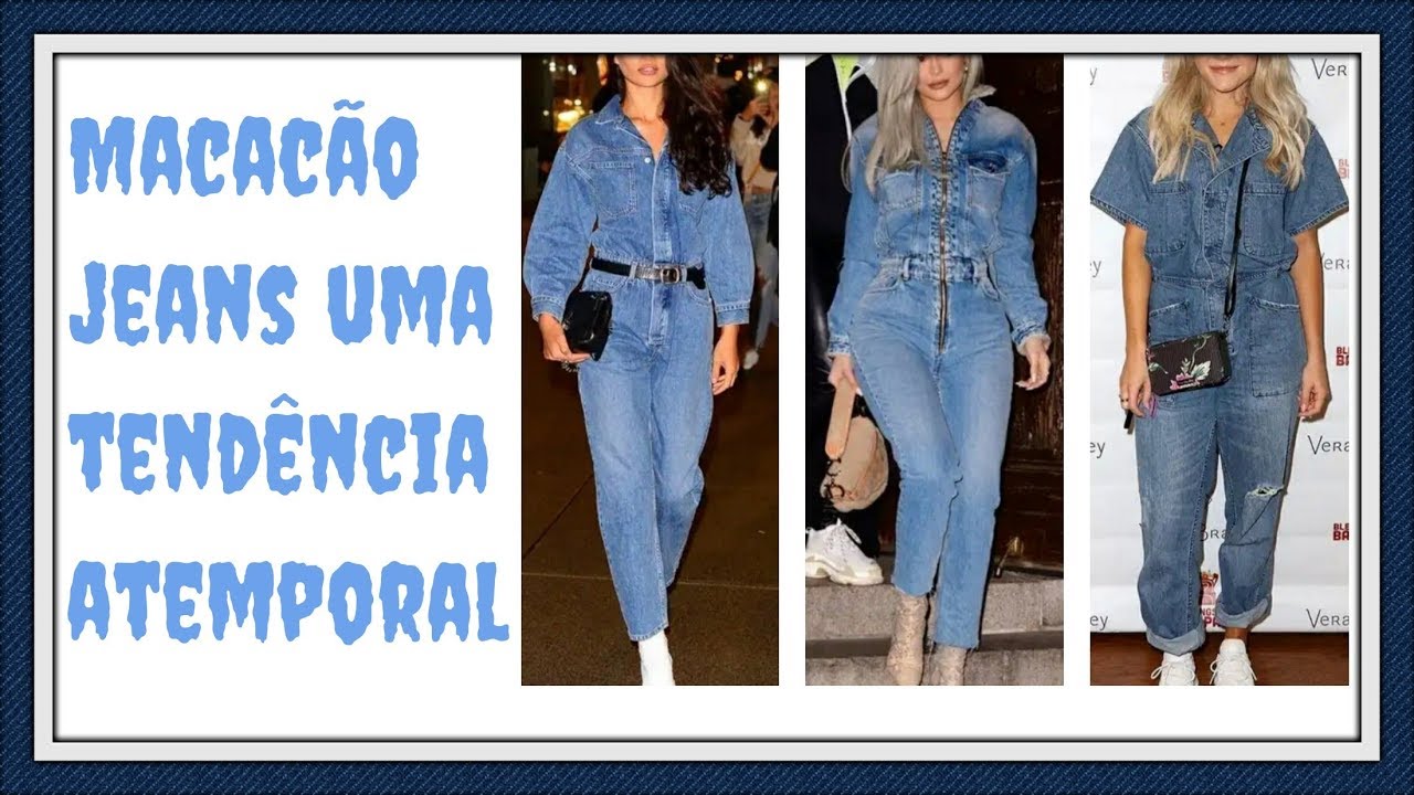 MACACÃO JEANS É TENDÊNCIA NAS PASSARELAS