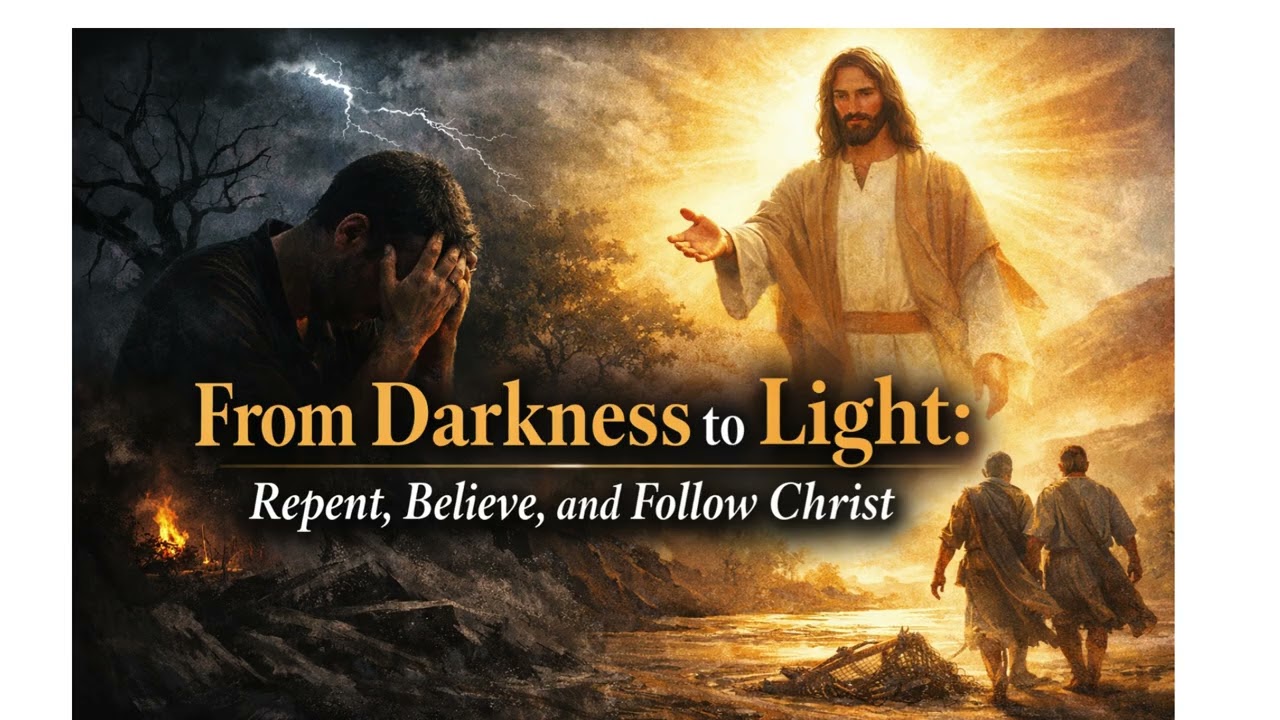 From Darkness to Light Repent, Believe, and Follow Christ