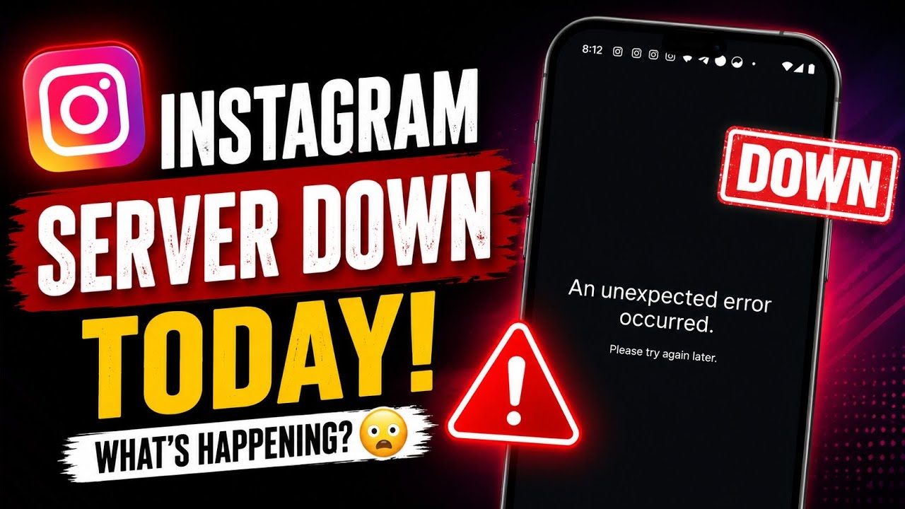 Instagram Not Working Today? Login Issue & Something Went Wrong Error Fix  An unexpected error