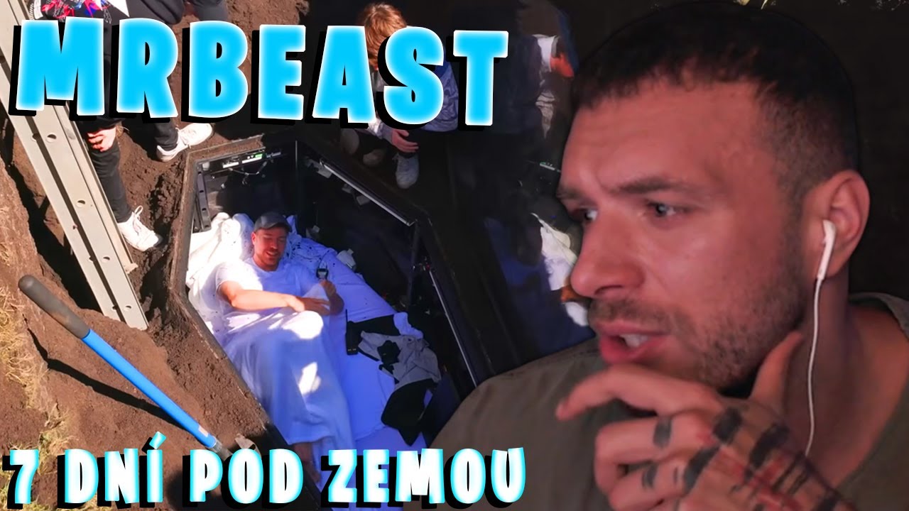 RESTT – REAKCIA NA MRBEAST | I SPENT 7 DAYS BURIED ALIVE