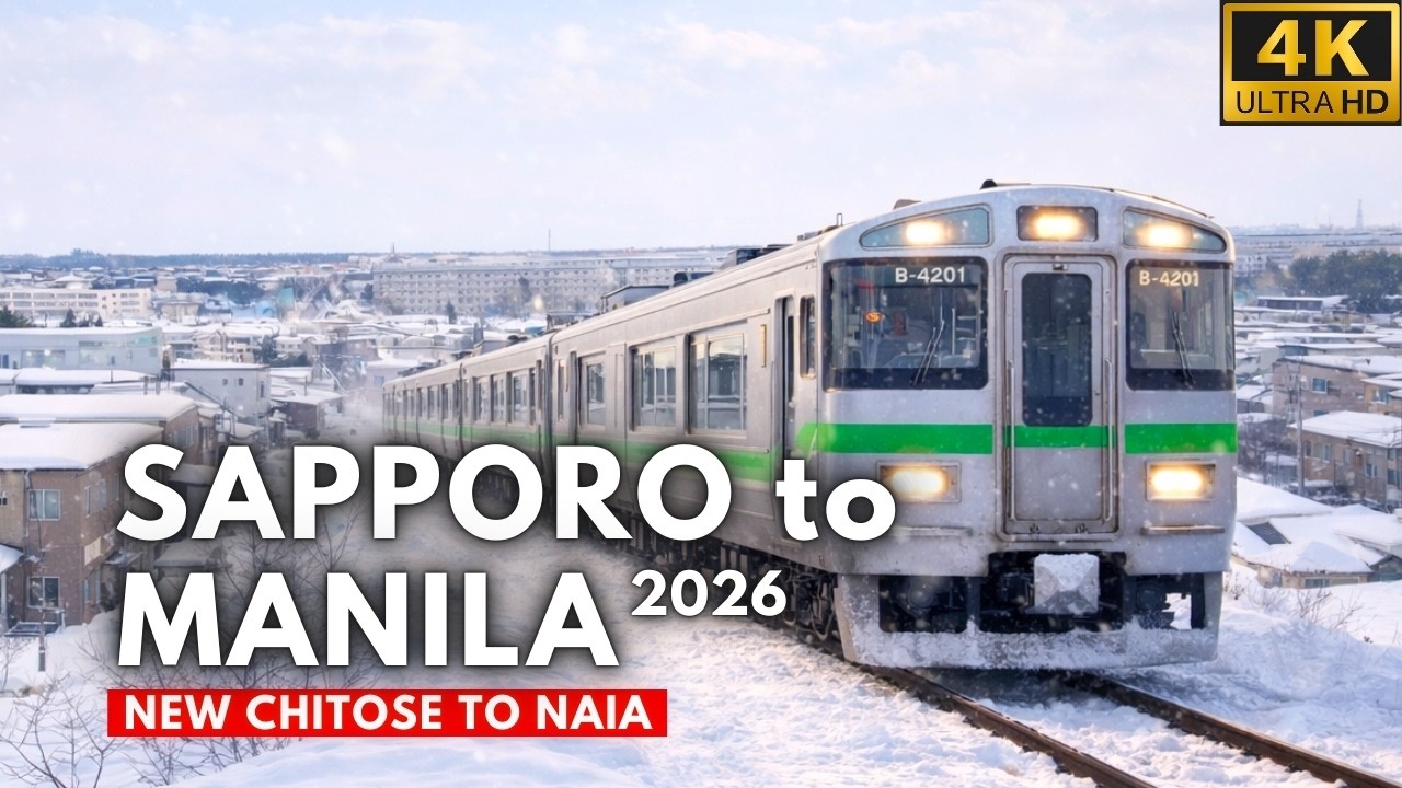 Sapporo to Manila 2026 🇯🇵✈️🇵🇭 Full Travel Experience | Train, New Chitose & NAIA Arrival