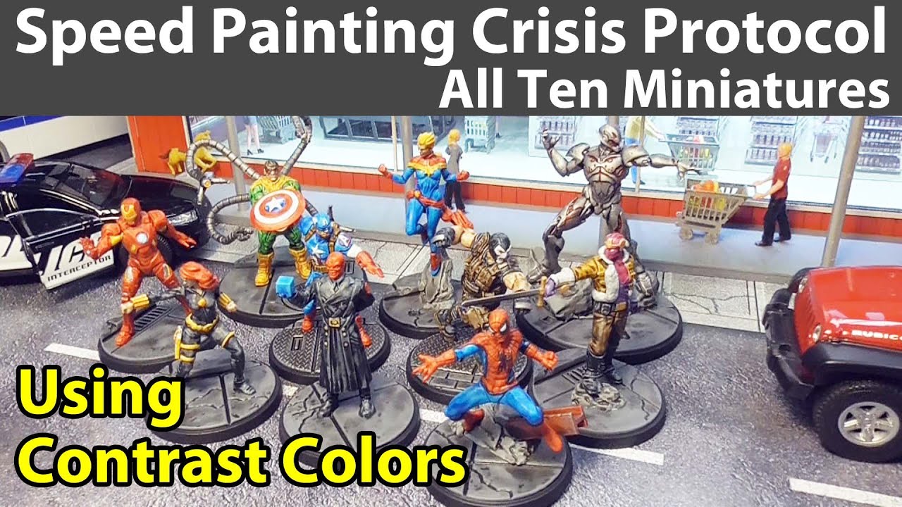 Speed Painting Crisis Protocol with Contrast Colors