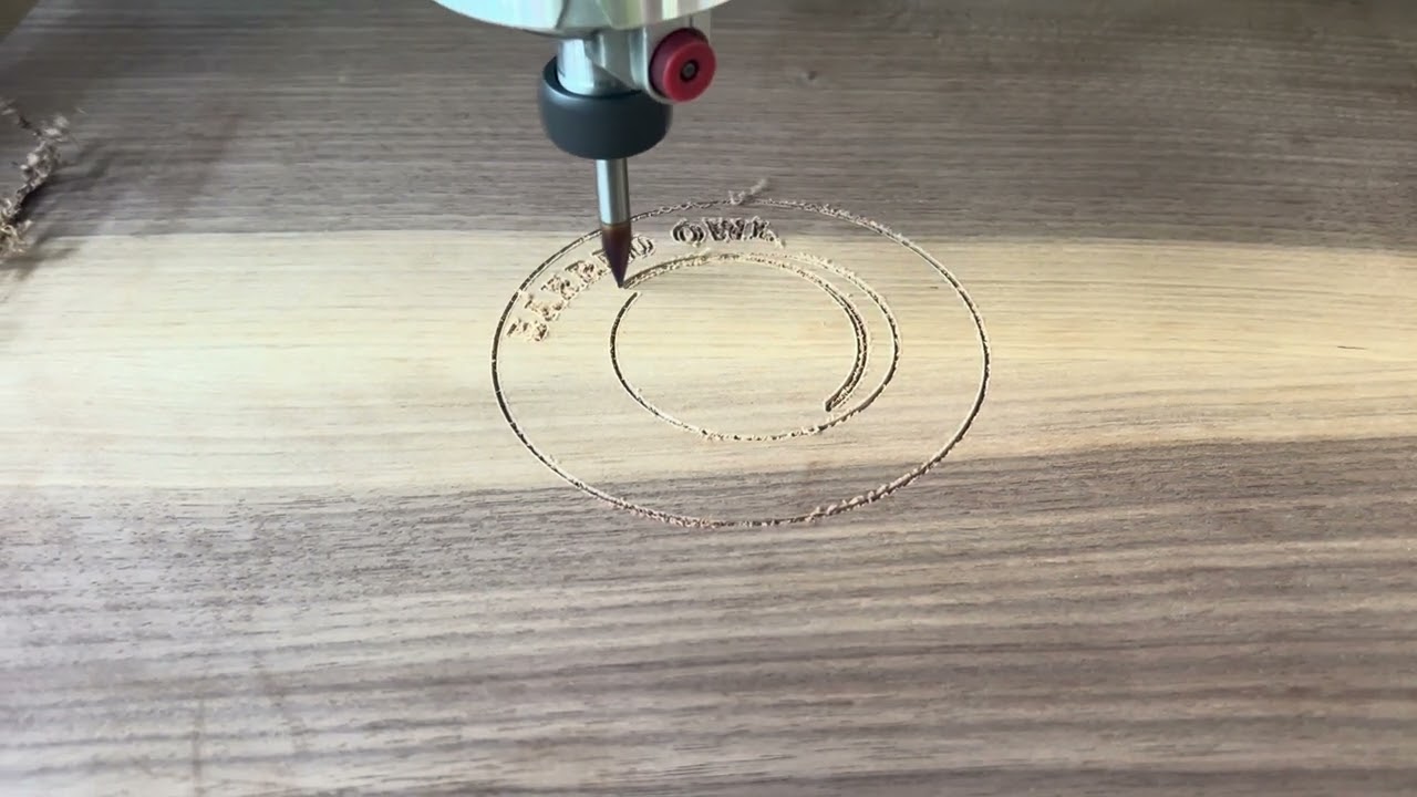 Carving my logo with my LongMill 2.5 on a cutting board
