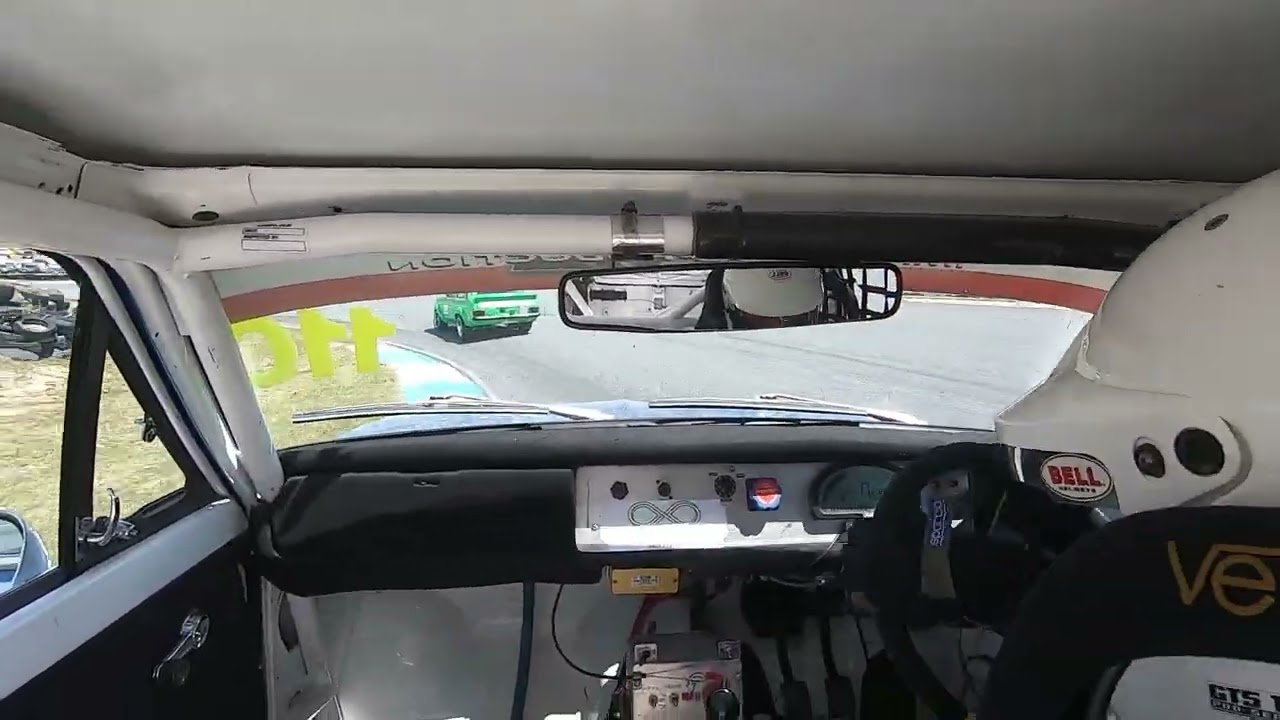 IPRA Datsun 1200 Coupe - Baskerville Historics 2024 - Race 2 (Big Spin)