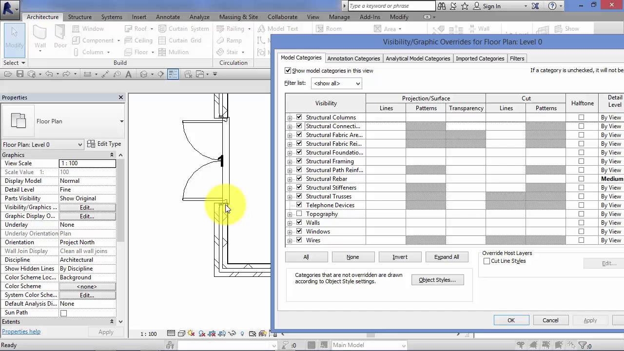 Module 7: Unit 8: Revit Architecture: Visibility and Graphics Overrides