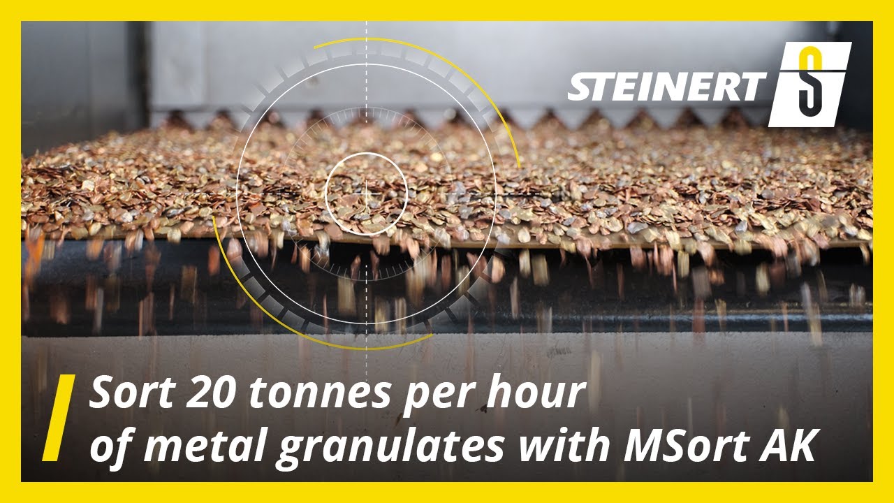 The challenge of metal granulates: MSort AK is the solution