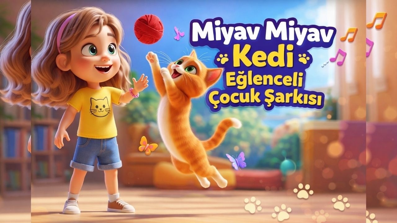 Miyav Miyav Kedi – Eğlenceli Çocuk Şarkısı | Dans ve Oyun Müziği
