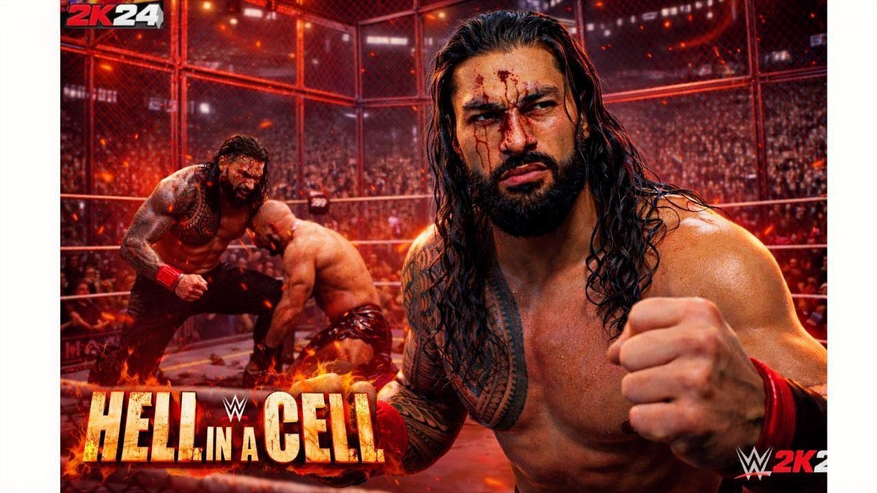 3 Superstars, 1 Cell, Total Chaos! 😱 | WWE 2K24 Hell in a Cell  PRO GAMER 🎮🔥