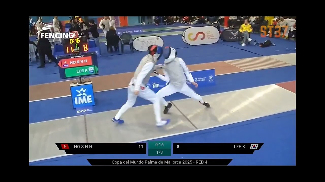FIE Senior World Cup 2025 - Palma de Mallorca (Spain) T64 HO Shing Him Harris vs LEE Kwanghyun