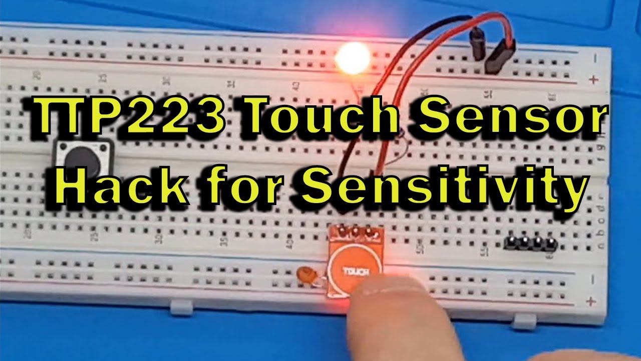 Making the TTP223 less sensitive using a capacitor