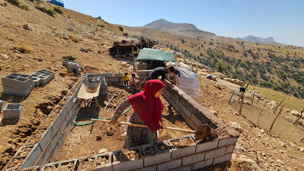 Building a Nomadic Home & Savoring a Special Lunch: The Iranian Nomad Life 🏕️🥘