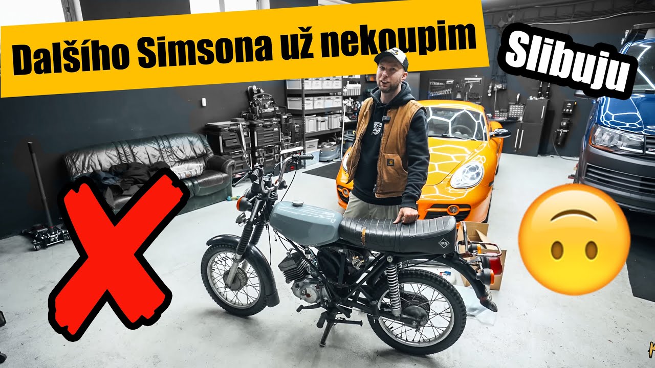 Koupil sem další motorku. Už dalšího Simsona nekoupim. Přísahám 🙃