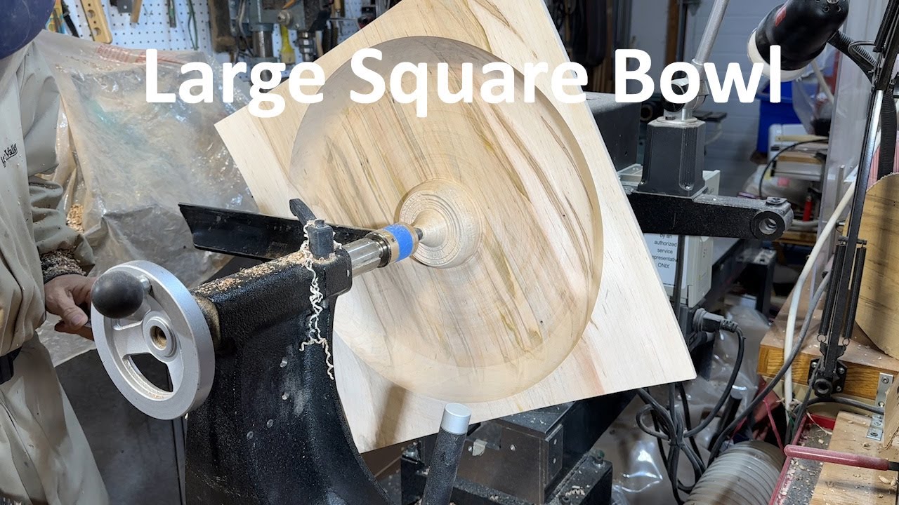 Woodturning a Large Square Bowl
