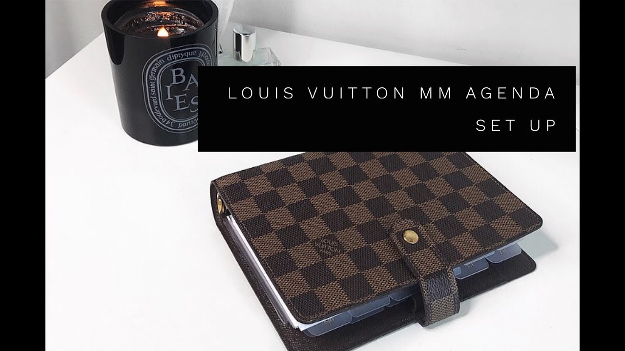 NEW | Louis Vuitton MM Agenda | Damier Ebene | Set Up Video!!