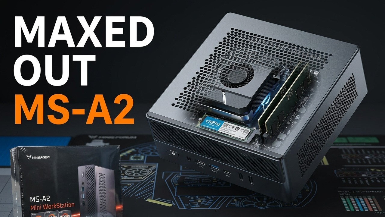 Minisforum MS-A2 Unboxing & SSD, Ram, and RTX 3050 install! Minisforum MS-A2 Series Part 1.