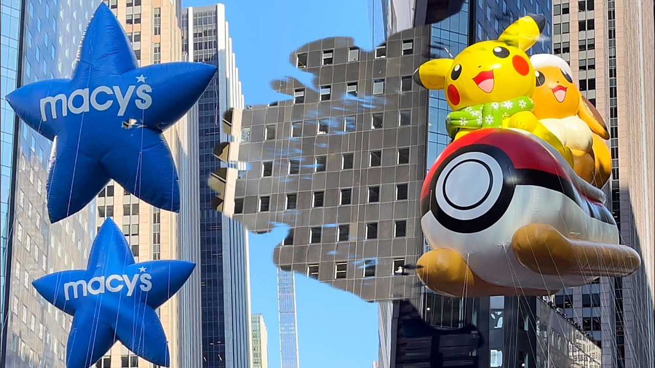 HD [4K] Macy’s Thanksgiving Day Parade Balloons 🎈 With Relaxing Music 🎵🇺🇸