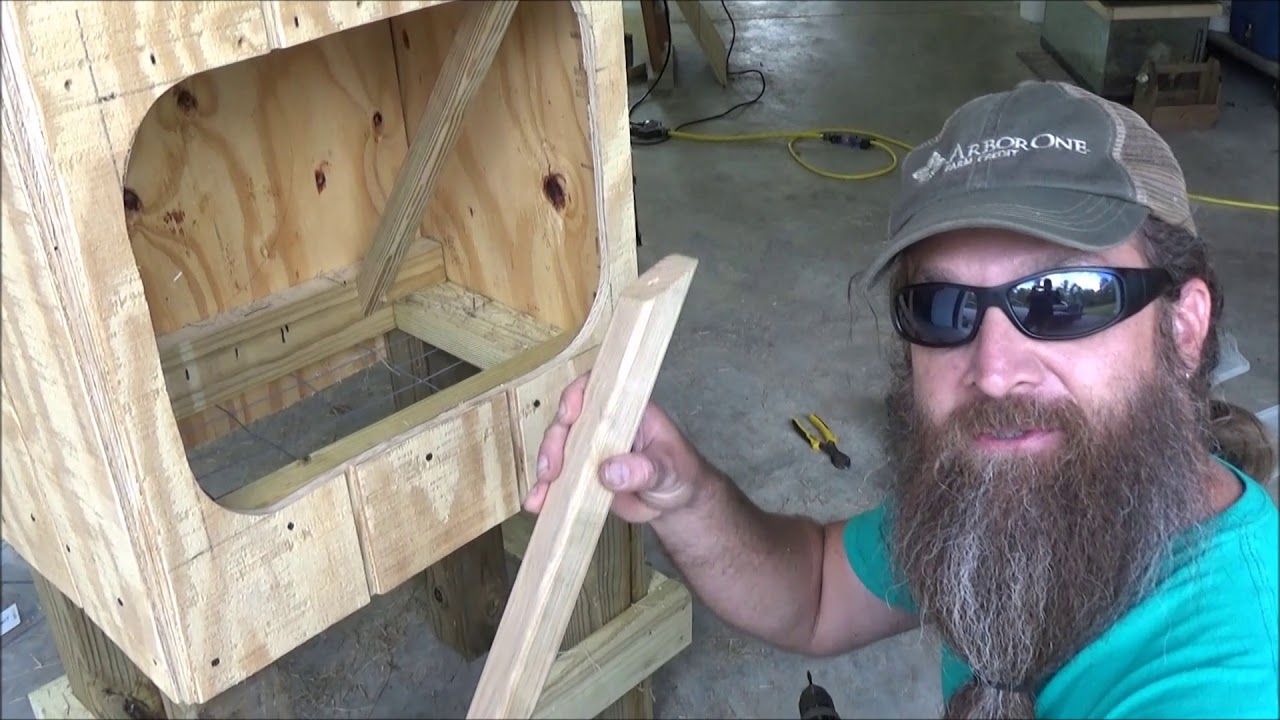 building a hay feeder (manger) for goats