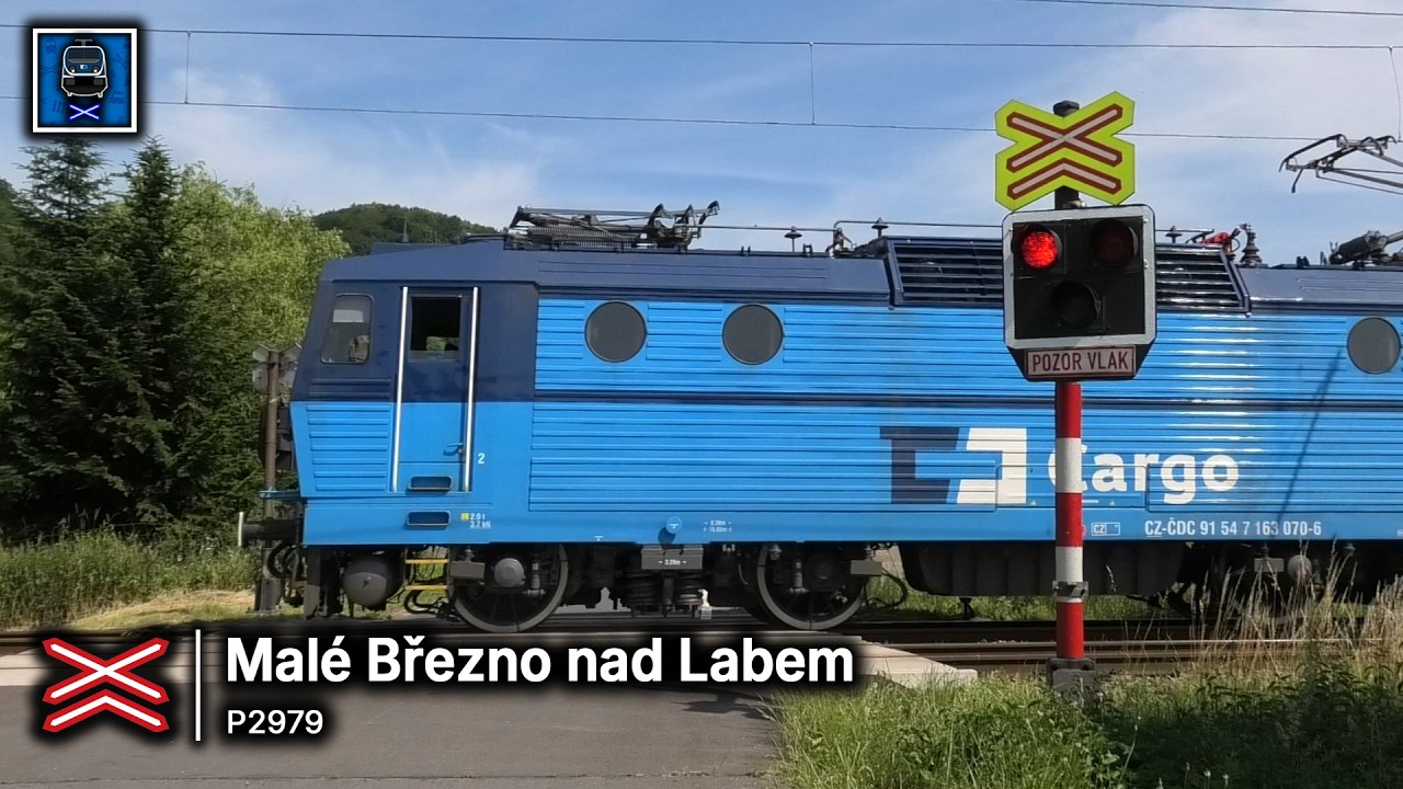 Železniční přejezd ▪ Malé Březno nad Labem #1 || 21.6.2025