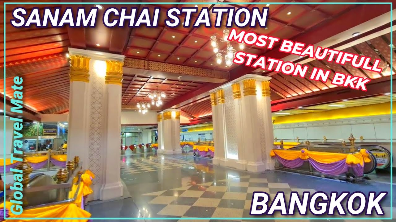 Sanam Chai Subway Station to the Grand Palace Old Town 🇹🇭 Thailand