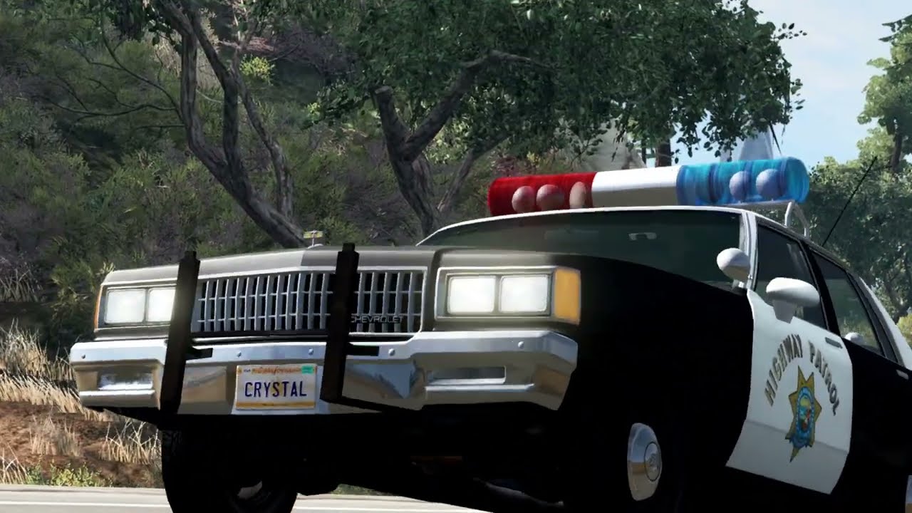 BeamNG 1980 car Chase 2