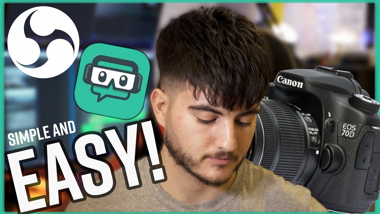 HOW to set up the canon 70D or ANY CANON for streaming on OBS and STREAM LABS | Using EOS Utility!