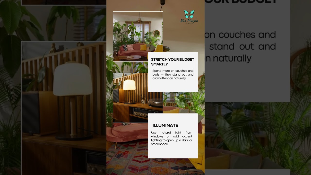 Stretch Your Budget Smartly: Interior Design Tips That Make a Big Impact !