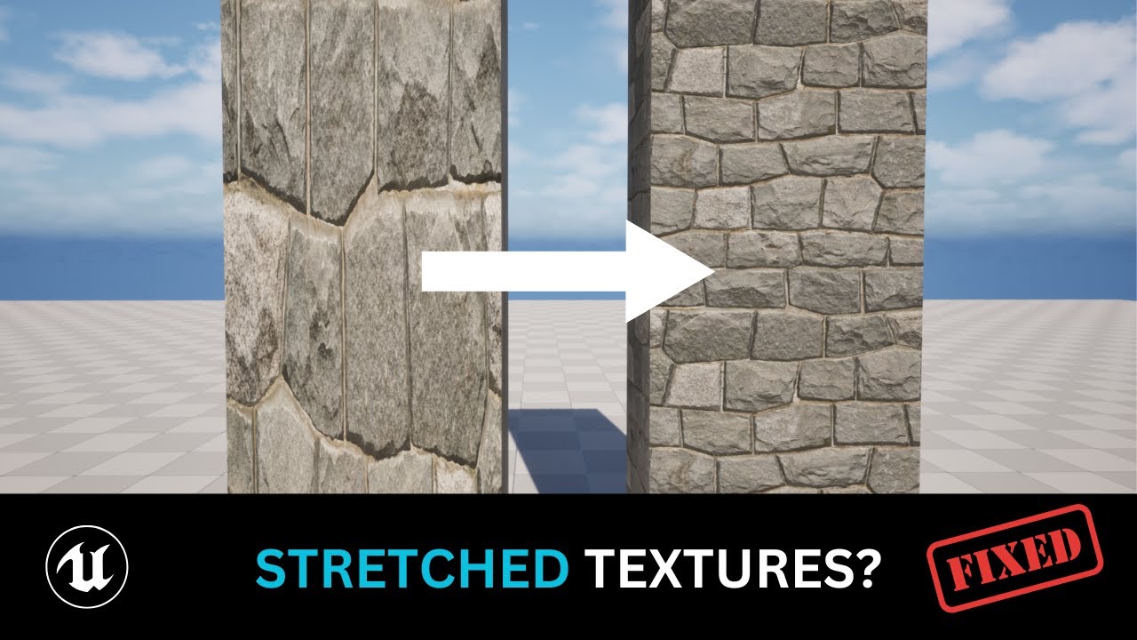 Как исправить растянутые текстуры в Unreal Engine 5 — Простой урок