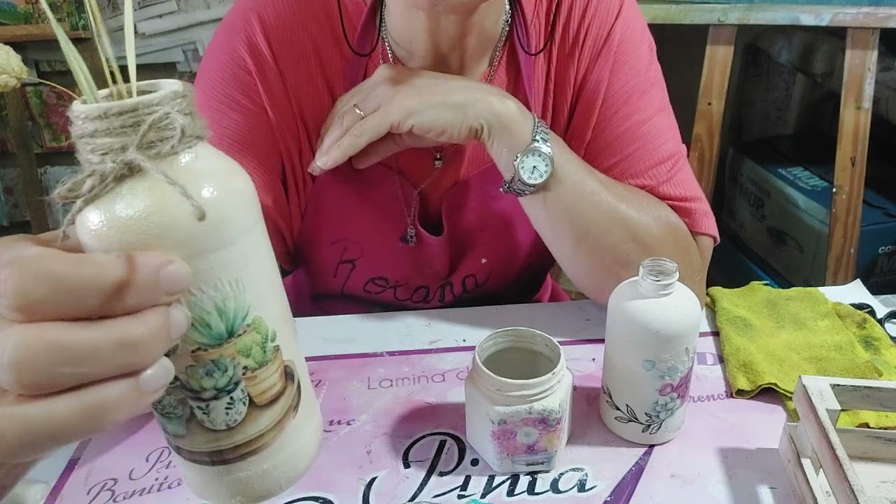 Como pintar en vidrio y plástico,  y uso de transfolex fácil y sencilla 🎨 💕 💯 🎨