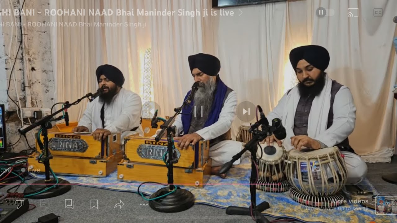 ILAHI BANI - ROOHANI NAAD Bhai Maninder Singh ji is live