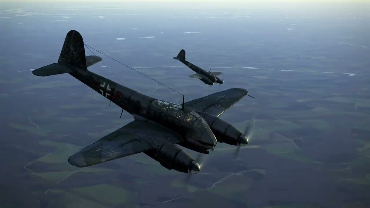 Me 410s destroy factory with 1000kg bombs - IL☆2 Multiplayer Cinematic