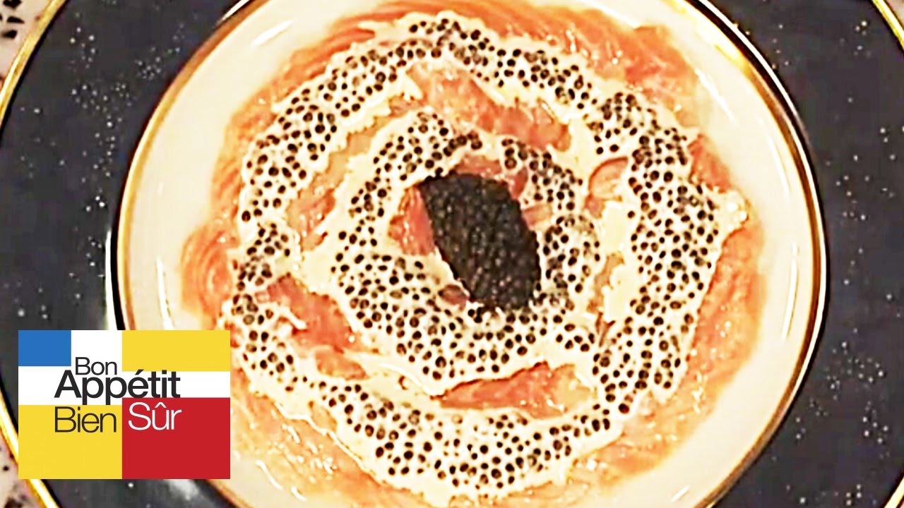 Carpaccio de saumon à la crème caviar [Recette]
