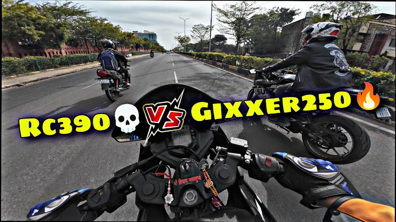 Gixxer 250🔥 vs Rc390💀 Drag Race 🏍️💨 | Kaun Jeeta ?? 