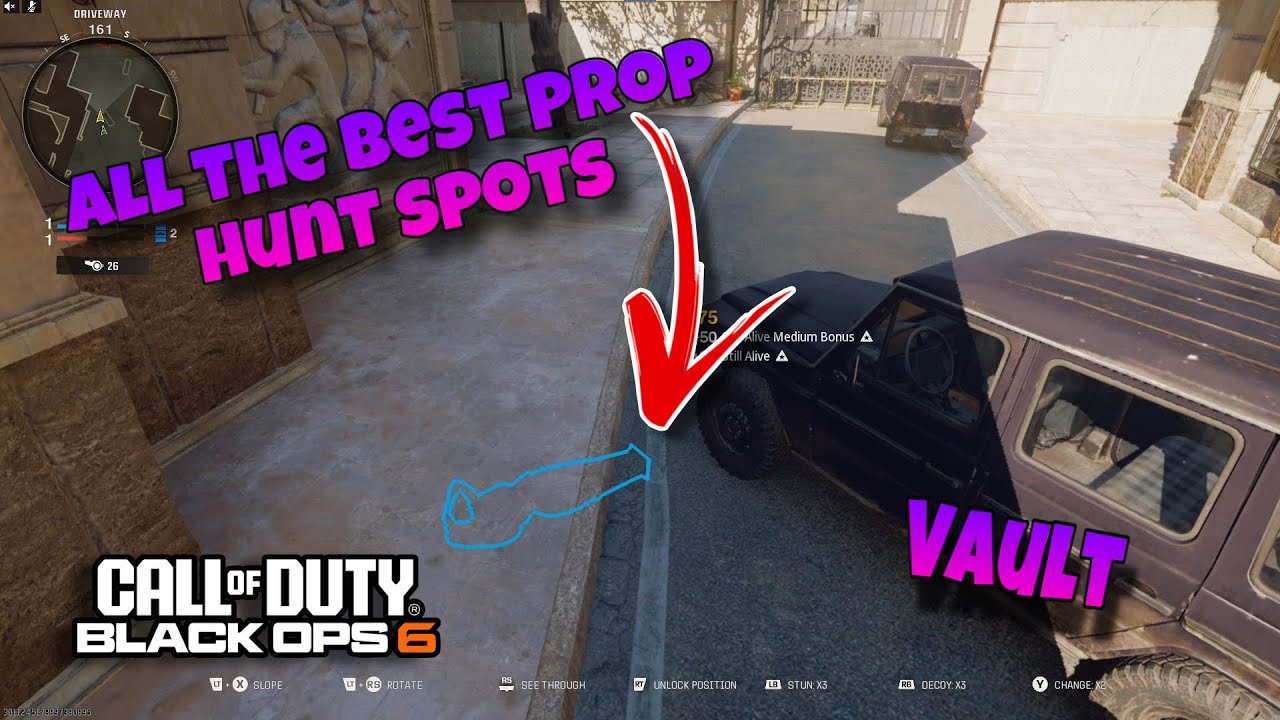 BO6 PROP HUNT: All *BEST* Working Glitch & Spots on Prop Hunt- On Vault!
