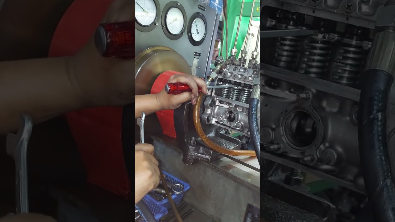 Bengkel mobil tes kalibrasi Bosch pump MITSUBIHI 4D34