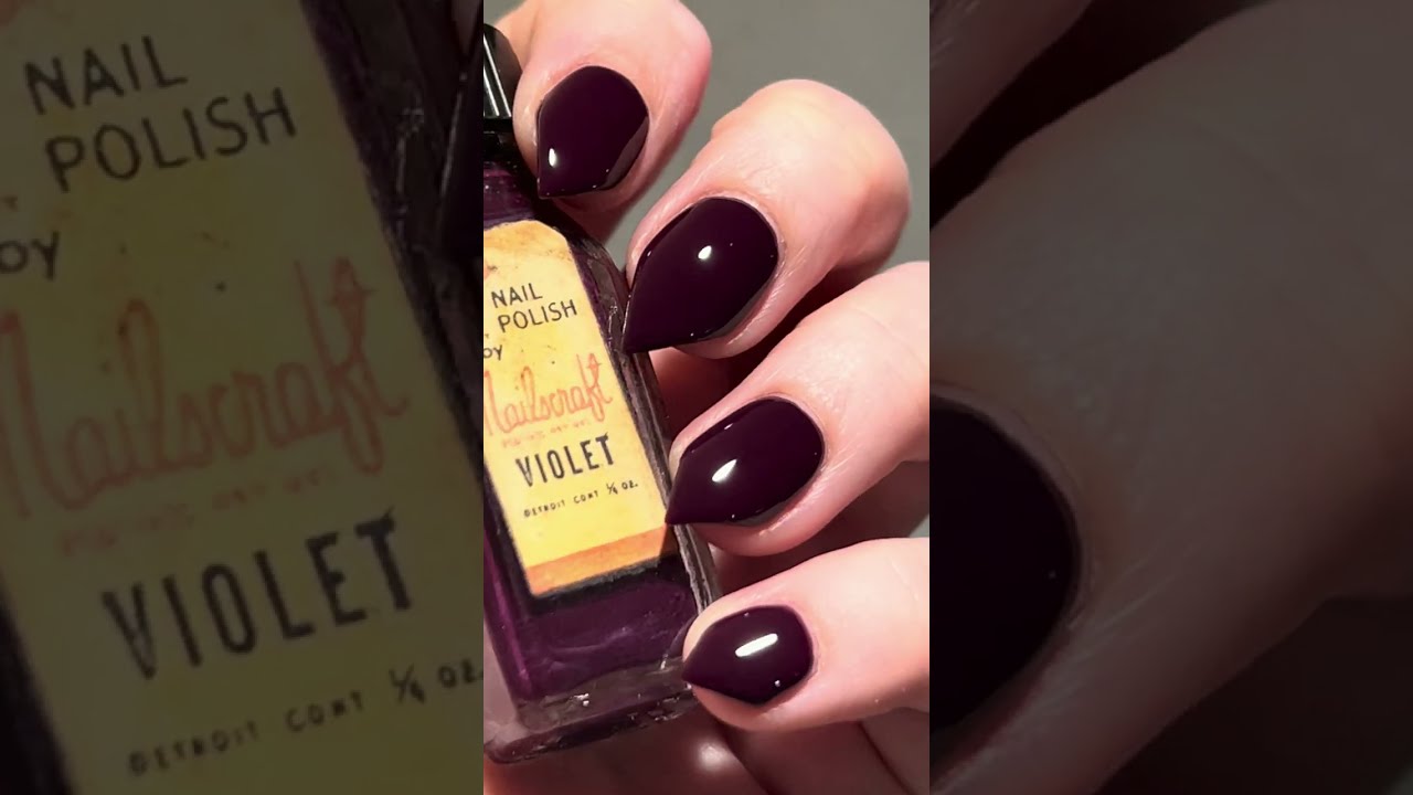 Revive + Swatch: 1945 Nailscraft Flower Nail Polish in Violet