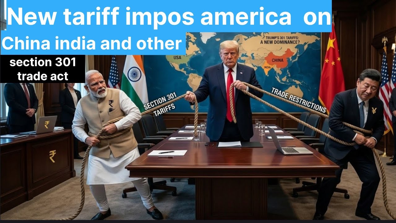 New traiff impos America on china india and others! Section 301 trade act 1974 #india #geopolitics 