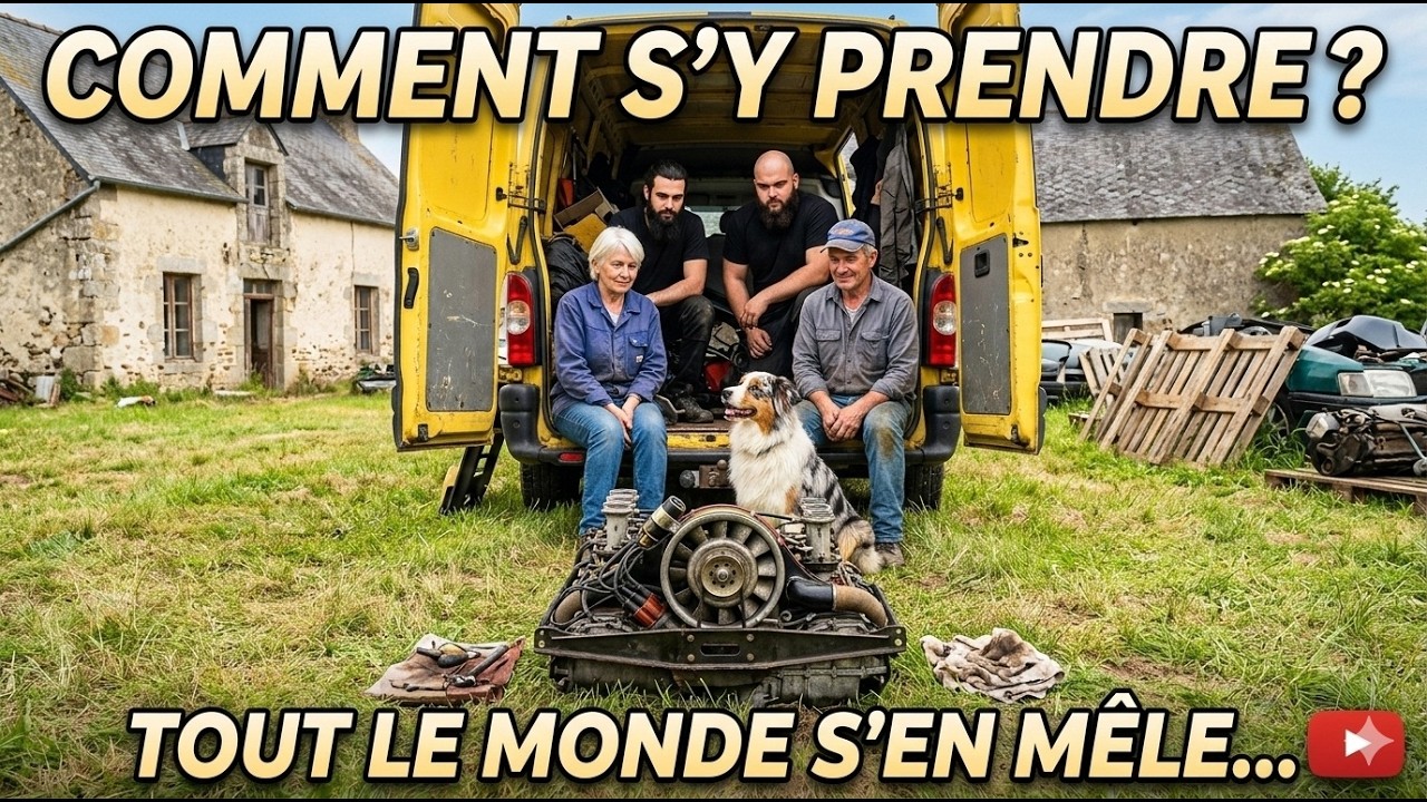 La galère! Mettre un moteur de 911 dans un fourgon!