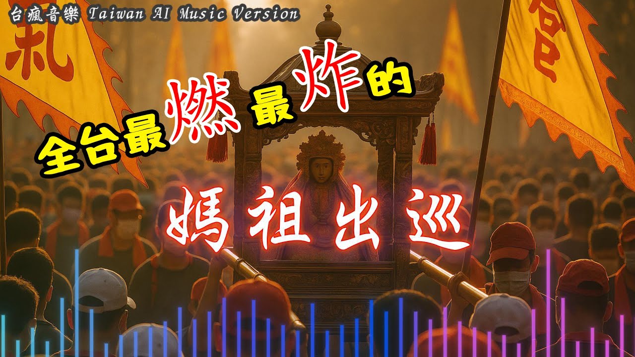 🎸《媽祖出巡》電音陣頭起，全台最燃最炸的電音歌曲🔥 (Mazu FaithRock Taiwan)