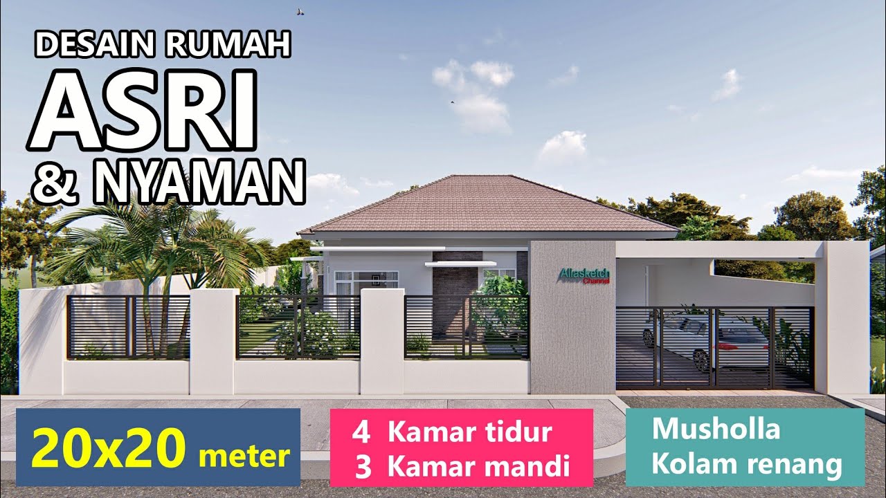 Rumah minimalis 20 x 20 meter dan interior