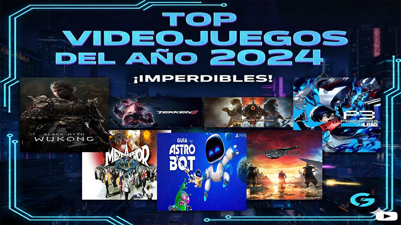 VIDEOJUEGOS IMPERDIBLES DEL AÑO 2024
