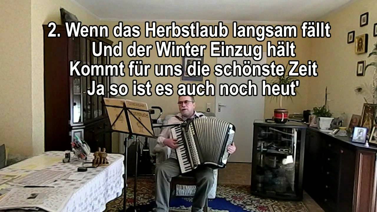SCHNEEWALZER ohne Vokal mit Text zum Mitsingen